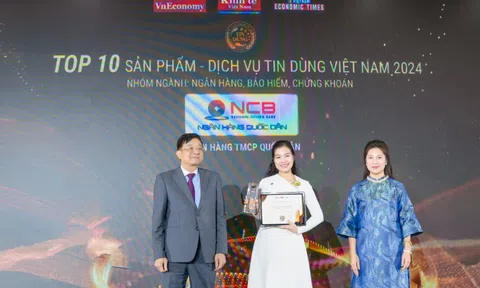 Ngân hàng số NCB iziBankbiz được vinh danh Top 10 Tin dùng Việt Nam ngành Ngân hàng, Bảo hiểm, Chứng khoán