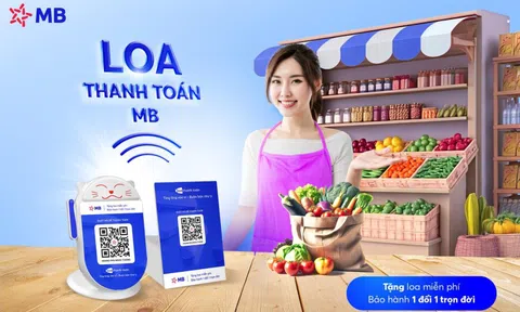 Loa Thanh toán MB - Giải pháp giao dịch thông minh cho mọi ngành nghề