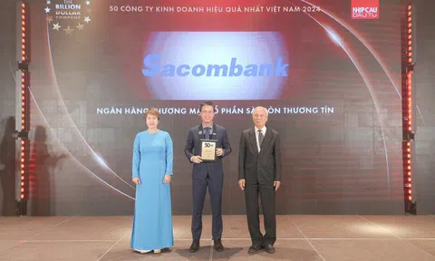 Sacombank vào top 50 công ty kinh doanh hiệu quả