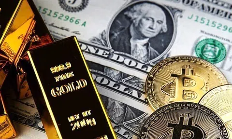 Vàng thế giới rớt giá thảm, bitcoin và chứng khoán vọt tăng