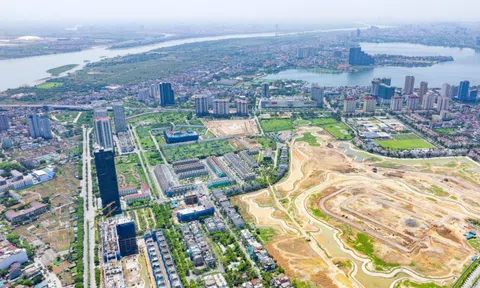 Công viên 65ha lớn bậc nhất Hà Nội đang thành hình