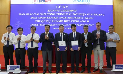 EVNNPT tiếp nhận tài sản - Công trình đấu nối điện thuộc dự án Nhà máy nhiệt điện BOT Vũng Áng II