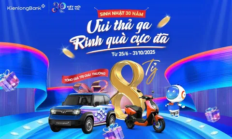 KienlongBank tung “siêu bão” quà tặng 8 tỷ đồng mừng sinh nhật 30 năm
