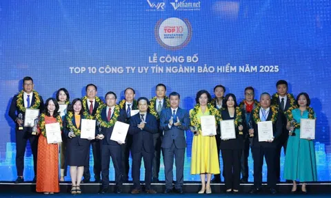 OPES lọt Top 10 công ty bảo hiểm phi nhân thọ uy tín nhất Việt Nam 2025