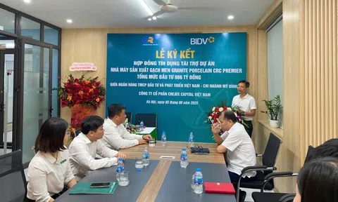 CRC và BIDV ký kết tài trợ dự án gạch men trọng điểm gần 1000 tỷ tại Lào Cai