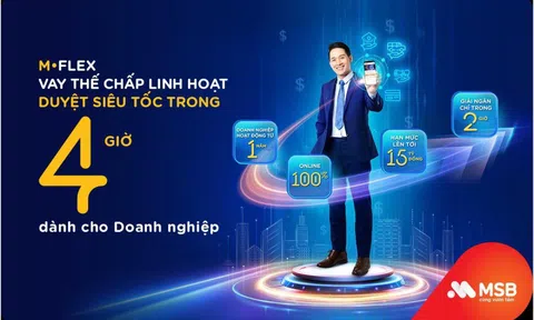 Vay thế chấp linh hoạt chỉ trong 4 giờ với M-Flex của MSB