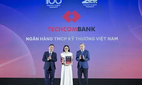 Techcombank là ngân hàng tư nhân nộp ngân sách nhiều nhất Việt Nam ba năm liên tiếp