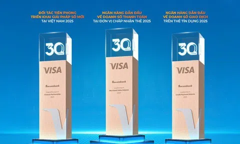 Sacombank được Visa vinh danh với 3 giải thưởng quan trọng năm 2025