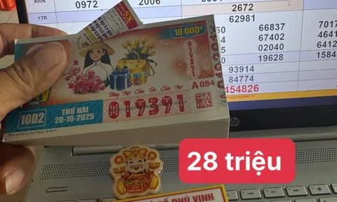 Xổ số miền Nam: Nam khách hàng trúng 140 tờ vé số dịp 20-10