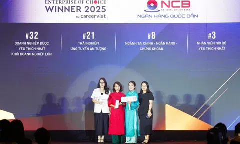 NCB lọt Top 10 “Doanh nghiệp được yêu thích 2025” ngành tài chính - ngân hàng Việt Nam