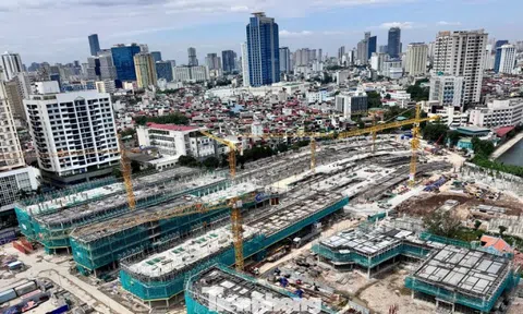 Cận cảnh công trường nghìn tỷ trên khu 'đất vàng' Giảng Võ