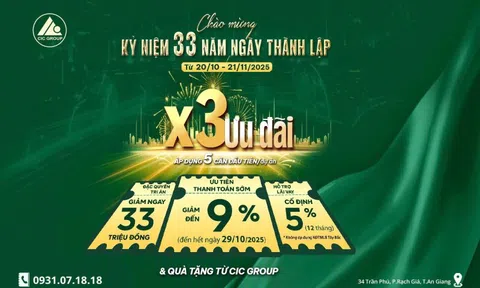 CIC Group kỷ niệm 33 năm ngày thành lập “Ưu đãi X3” dành cho khách hàng