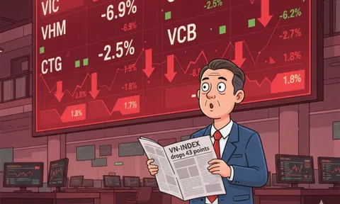 Chứng khoán bất ngờ giảm mạnh, VN-Index thủng mốc 1.600 điểm