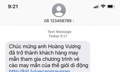 Cẩn trọng chiêu trò lừa đảo trúng vé cào trực tuyến