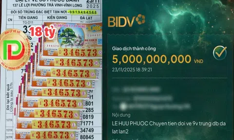 Xổ số miền Nam: Trúng đặc biệt 16,2 tỉ đồng, người đàn ông nhận chuyển khoản 4 lần trong đêm