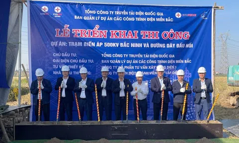 Triển khai thi công dự án trạm biến áp 500 kV Bắc Ninh và đường dây đấu nối