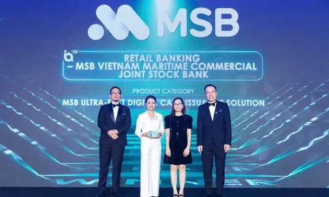 Ngân hàng bán lẻ MSB được vinh danh tại Giải thưởng Sáng tạo Quốc tế 2025