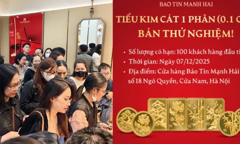 Lần đầu tiên Bảo Tín Mạnh Hải bán vàng 0,1 chỉ: Giờ ai cũng có thể mua vàng!