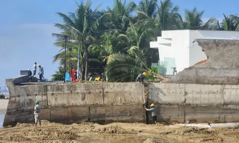 Kè biển dự án nghìn tỷ ở TPHCM bị sập