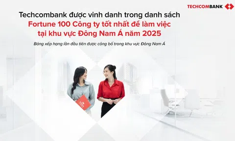 Techcombank lọt top 100 nơi làm việc tốt nhất Đông Nam Á