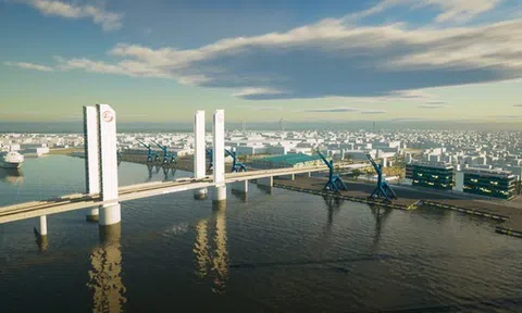 Phương án nâng tĩnh không cầu Thủ Thiêm 4 gắn với quy hoạch cảng