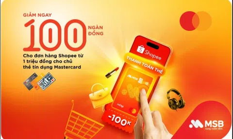 MSB ưu đãi lớn cho chủ thẻ tín dụng dịp cuối năm