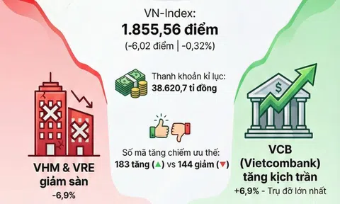 Chứng khoán ngày 8-1: VN-Index "hụt hơi" tại đỉnh 1.888 điểm