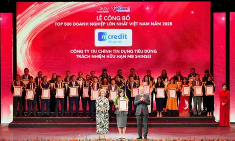 Mcredit ghi danh TOP 500 doanh nghiệp lớn nhất Việt Nam 2025