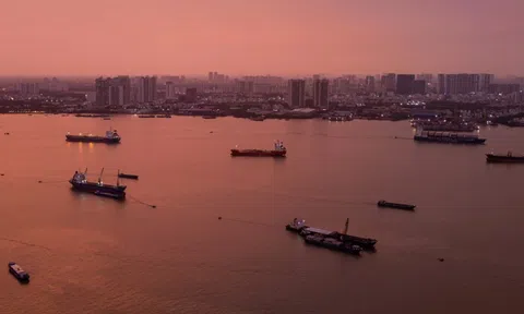 Toàn cảnh khu vực xây cầu 23.000 tỷ nối khu nam TP.HCM với Đồng Nai