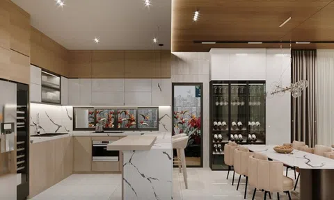 Mẫu tủ bếp chữ U độc đáo được ưa chuộng hiện nay