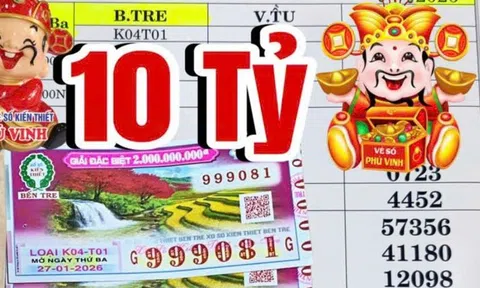 Xổ số miền Nam: Sáng 28-1, lộ diện người phụ nữ trúng độc đắc 10 tỉ đồng
