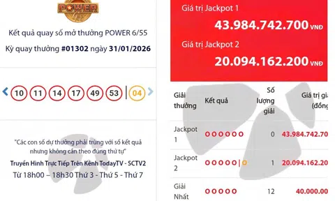Xổ số Vietlott có vé trúng giải Jackpot 2