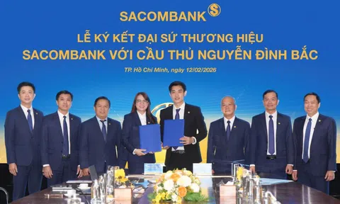Cầu thủ Nguyễn Đình Bắc chính thức trở thành Đại sứ thương hiệu Sacombank