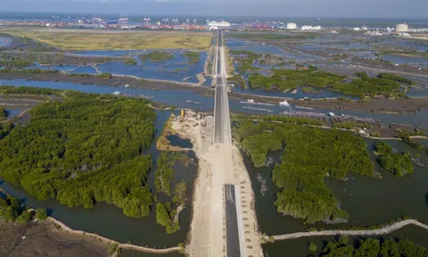 Hai tuyến đường hơn 5.000 tỷ kết nối siêu cảng Cái Mép sắp về đích