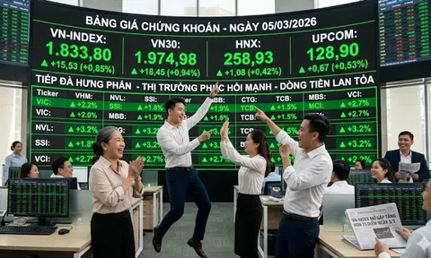 Trút bỏ gánh nặng, VN-Index mở gáp bứt phá ngay phiên ATO ngày 5-3