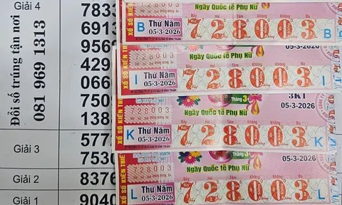 Sáng 6-3, lộ diện người trúng 2 giải độc đắc của xổ số miền Nam