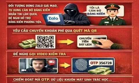Công an cảnh báo thủ đoạn lừa đảo thông qua cuộc gọi video, chiếm đoạt mã OTP, thông tin sinh trắc, từ đó chiếm quyền kiểm soát tài khoản ngân hàng