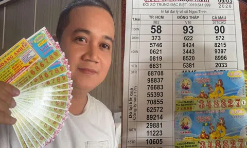 Khách hàng ở TPHCM, Đồng Nai, Vĩnh Long trúng 3 giải độc đắc xổ số miền Nam