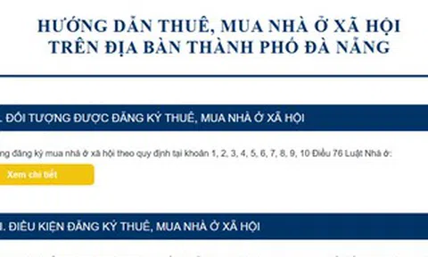 Tiếp cận dự án nhà ở xã hội ở Đà Nẵng chỉ bằng một cú nhấp chuột