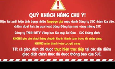Nhiều công ty vàng - bạc vừa có thông báo quan trọng