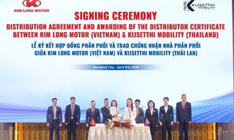 Kim Long Motor sắp xuất khẩu xe buýt sang Thái Lan