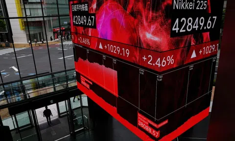 Chứng khoán châu Á tăng dựng đứng