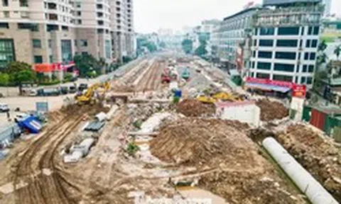 Vành đai 2,5 đoạn Cầu Giấy thi công theo lệnh khẩn cấp hiện ra sao?