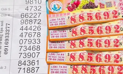 Nhiều vé trúng độc đắc xổ số miền Nam xuất hiện vào chiều 29-4