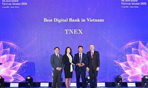 TNEX đạt giải thưởng Ngân hàng số tốt nhất Việt Nam 2026