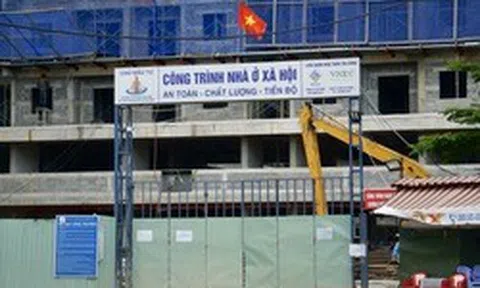 Cận cảnh khu nhà ở xã hội cho dự án rạch Xuyên Tâm sau gần 1 năm thi công
