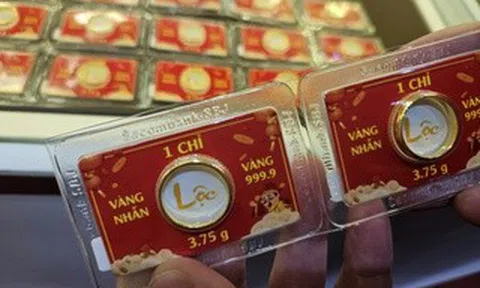 Giá vàng miếng SJC, vàng nhẫn rớt trở lại