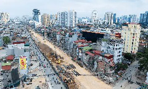 Siêu tuyến đường 7.200 tỷ dài 2,2 km đi qua giữa trung tâm Hà Nội sắp đạt cột mốc quan trọng