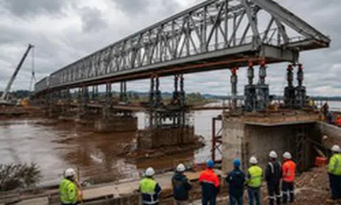 Sức mạnh 12 kích thủy lực: Nâng trọn kết cấu thép 1.715 tấn lên 3m, dự án 400 tỷ chiến thắng thiên tai