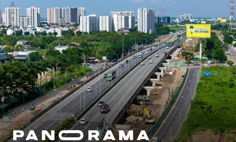 Đường nối cao tốc TP.HCM - Long Thành rầm rộ thi công mở rộng gấp đôi